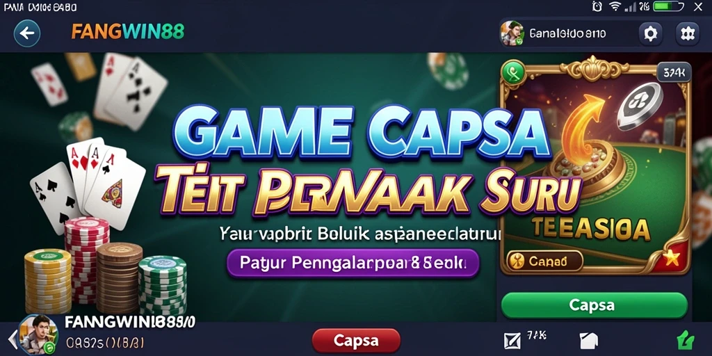 Tampilan antarmuka game Capsa FANGWIN88 yang menarik dan intuitif.