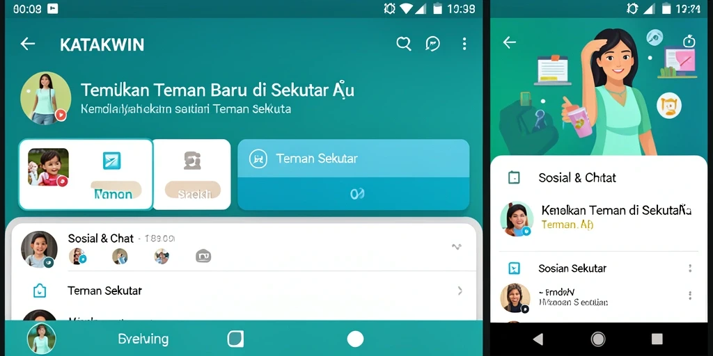 Antarmuka KATAKWIN yang interaktif dan menarik untuk Teman Sekitar.