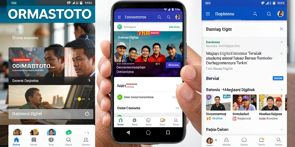 Antarmuka aplikasi ORMASTOTO yang menarik dan intuitif.