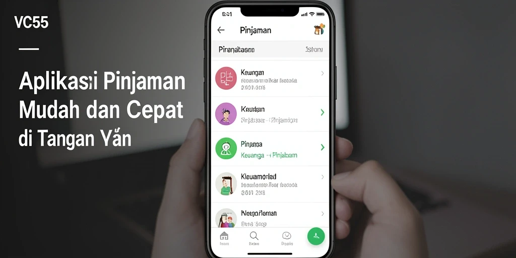 Tampilan antarmuka VC55 yang modern dan ramah pengguna.