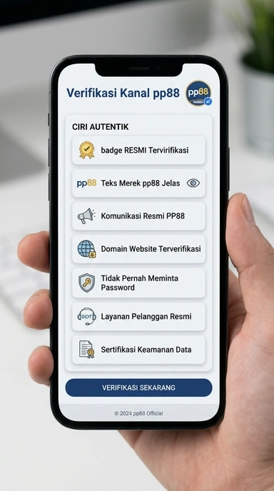 Tampilan kanal resmi pp88